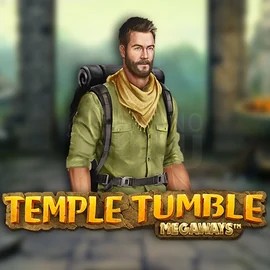 Temple Tumble Megaways slot logo by Relax Gaming at Vegasino CasinoTemple Tumble Megaways